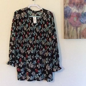 Floral Babydoll Style Blouse